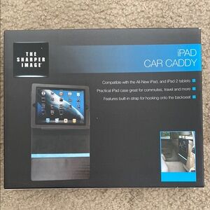 Sharper Image Black iPad Car Caddy‎